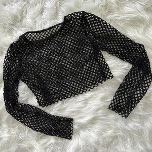 Black Fishnet Top